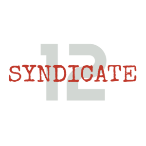 The word syndicate in red and the number 12 behind it. Syndicate 12 is a free online recovery resource and community.